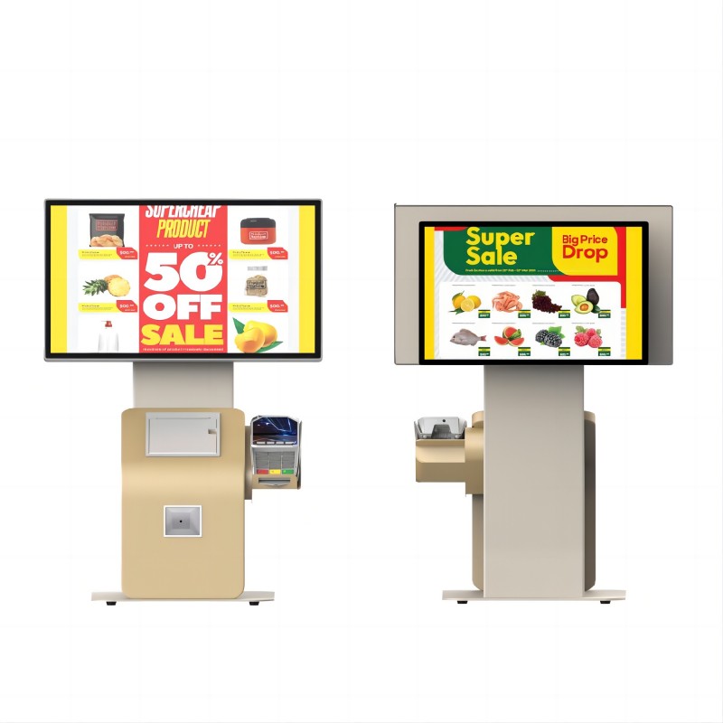 Best Kiosk Touch Monitor Retail Self-service desktop dual screen Ordering Cash Register wholesale