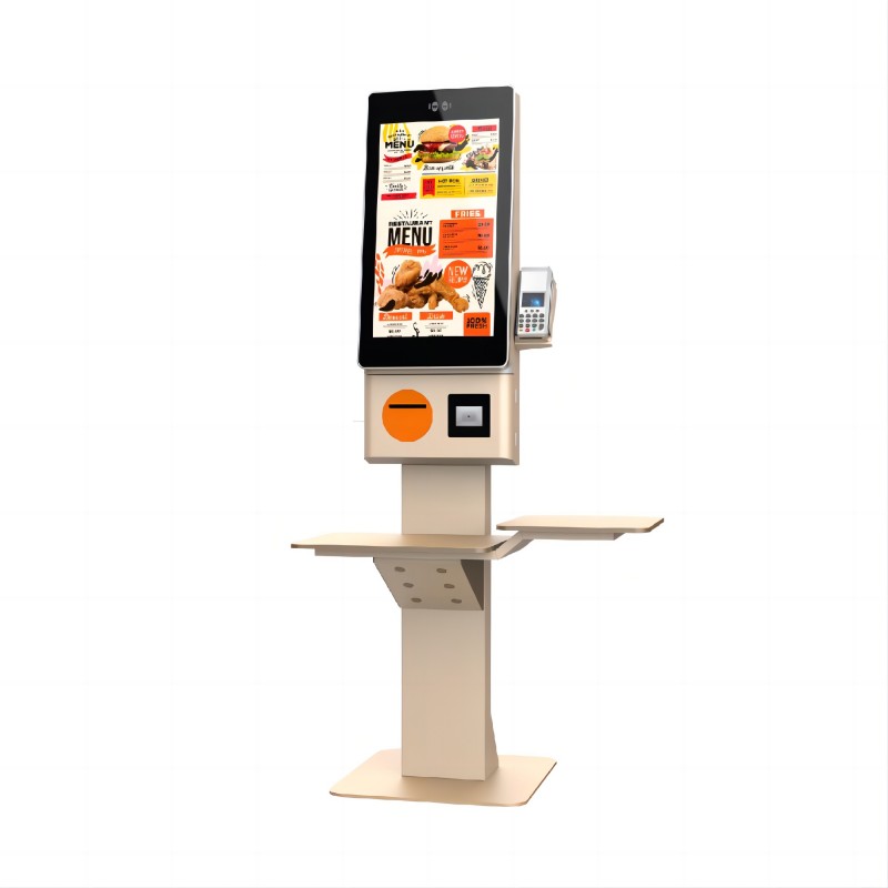 Best Custom Retail Kiosk Touch Screen Supermarket Restaurant Self Pay Kiosk with Tray wholesale
