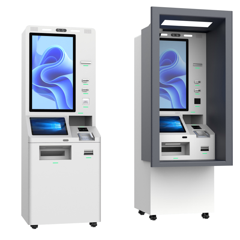 Best 21.5-Inch Self Service Ticket Vending  Kiosk Atm With Cash Acceptor And Thermal Printer wholesale