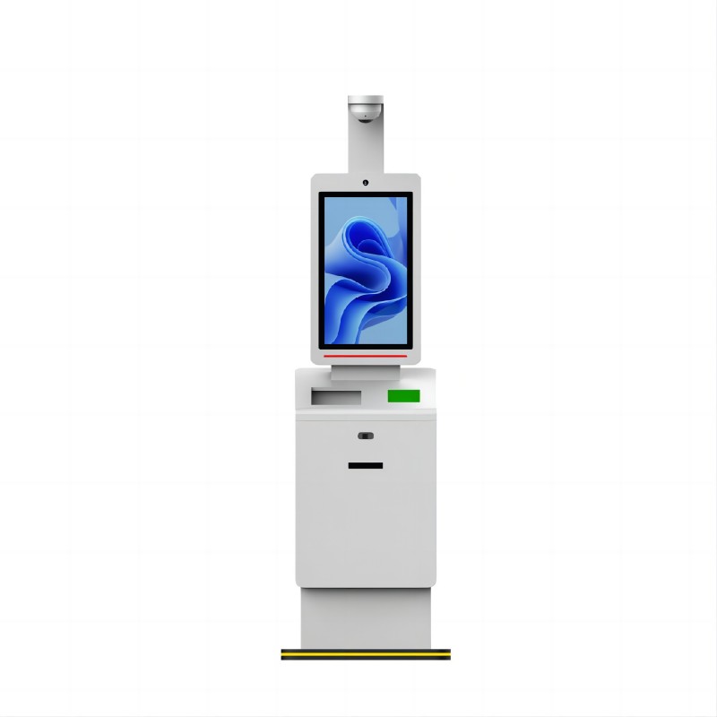 good quality 21.5 inch Biometric Airport Kiosk with Contactless Payment Integration and Real-Time Flight Information Display 1920x1080 Resolution wholesale
