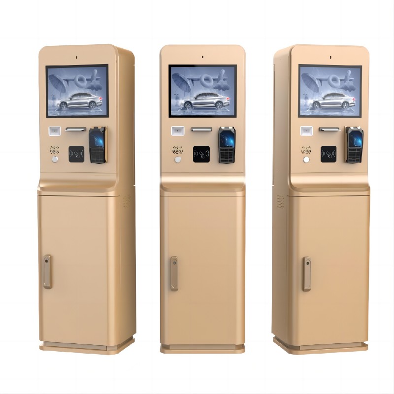32 inch Sustainable Parking Kiosk with NFC Payment Customizable Branding 8GB RAM 512GB SSD Biometric Security